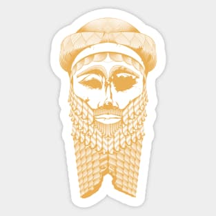 Sargon Of Akkad Gold Sticker